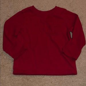 Red pocket long sleeve for BOYS